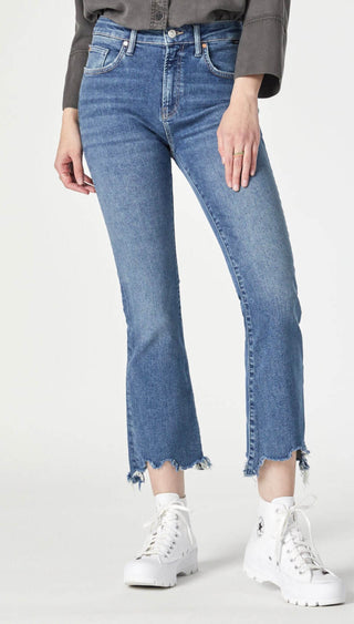 Mavi Anika Cropped Flare Jeans Mid Flex Blue