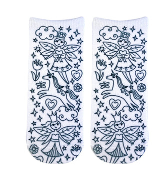 Fairy Princess Coloring Socks