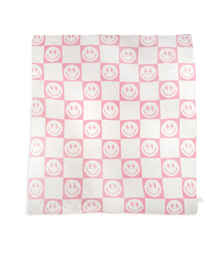 Pink Bolt Smile Blanket