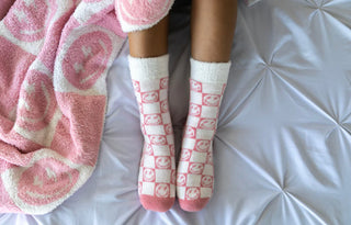 Pink Bolt Smile Blanket