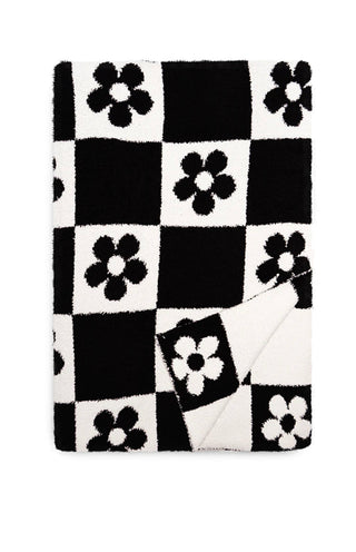 Daisy Checker Blanket