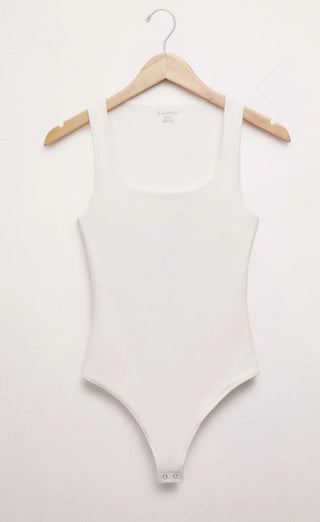 Z Supply Alana So Smooth Bodysuit - White