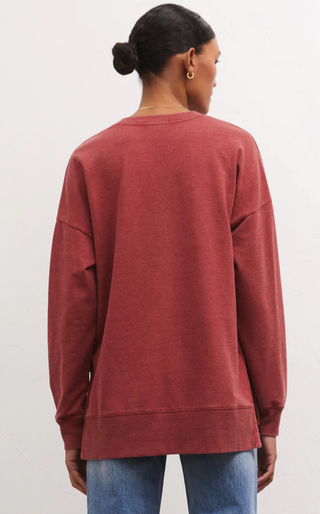 Z Supply Modern V-Neck Weekender Ruby