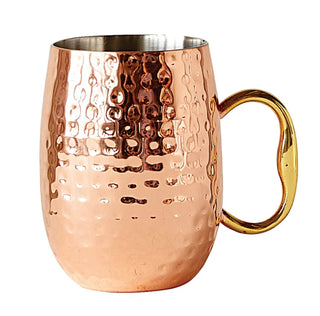 Hammered Stainless Steel Mule Mug, Copper Finish