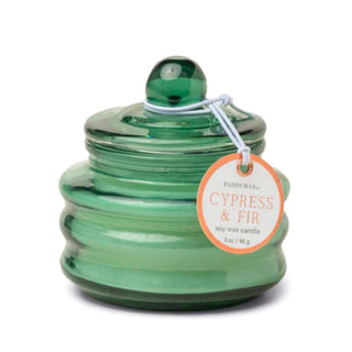 Paddywax - Cypress Fir 3oz Beam Transparent Green Glass Candle