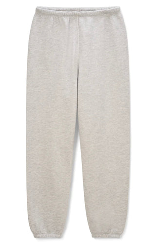 Perfect White Tee Stevie Fleece Easy Sweatpant- Heather Grey