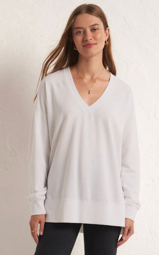 Z Supply Modern V-Neck Weekender White