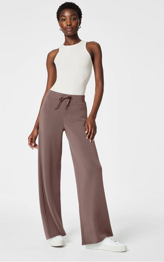 SPANX AirEssentials Wide Leg Pant Smoke