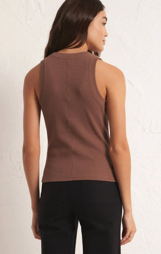 Z Supply Sirena Rib Tank - Whipped Mocha