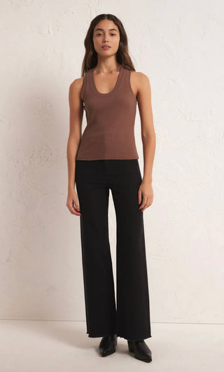 Z Supply Sirena Rib Tank - Whipped Mocha