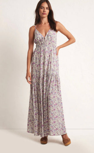 Z Supply Lisbon Floral Maxi Dress - Sandstone