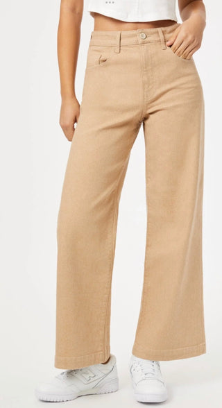 Mavi Paloma Wide Leg High Rise | Natural Sand Denim