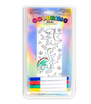 Dino Daze Coloring Socks