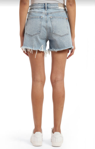 Mavi Heidi Bleached Jean Short - Recycled Blue