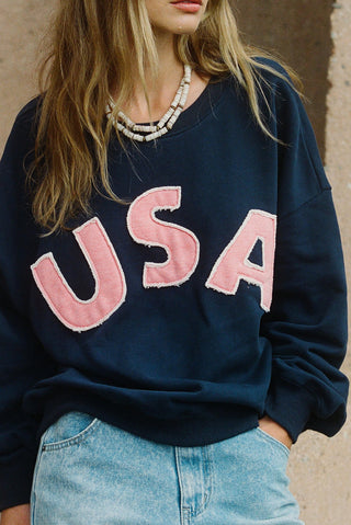 USA Pullover - Navy