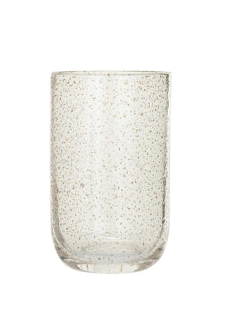 12 oz. Seeded Drinking Glass w/ Gold Color Flecks