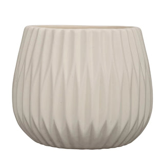 Stoneware Fluted Planter