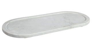 Marble Tray - White 18 x 8