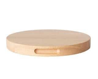 Rubberwood Cutting Board w/Handles - Natural