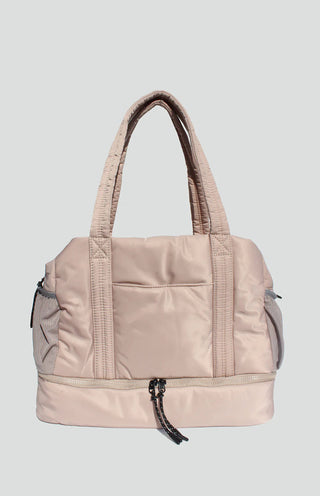 Brooke Puffy Duffle Bag- Ivory