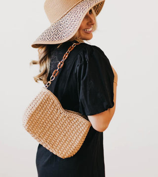 Staycation Straw Shoulder/Crossbody Bag