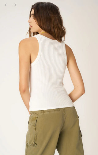 Project Social T Cooper Sweater Rib Tank- White