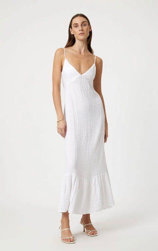 Mavi Woven Maxi Dress- White