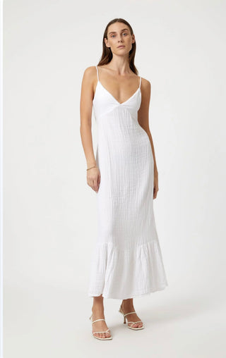 Mavi Woven Maxi Dress- White