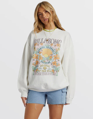 Billabong Ride In Crewneck- Salt Crystal