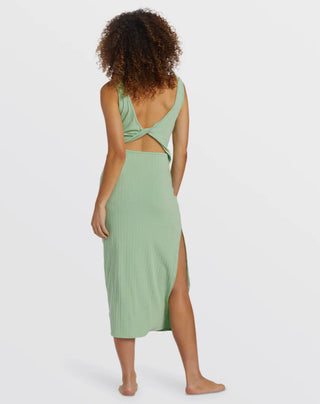 Billabong Take a Look Ribbed Knit Dress- Bright Meadows