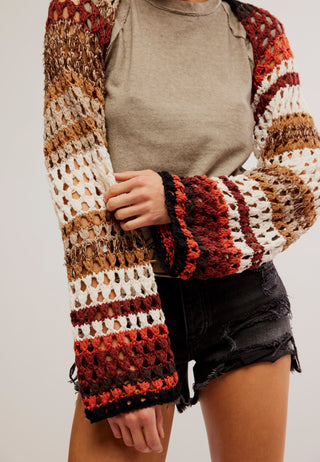 Free People Gia Crochet Shrug - Sugar and Spice Combo