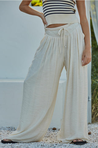 Smooth Sailing Pants- Natural