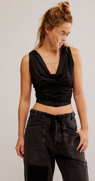 Free People City Nights Tuck In - Black