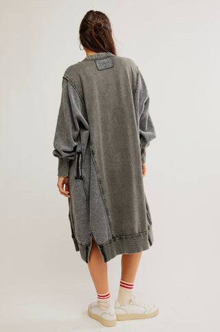 Free People Dreamy Blue Cardi/ Washed Black