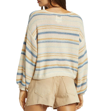 Billabong // So Sweet Striped Knit Top