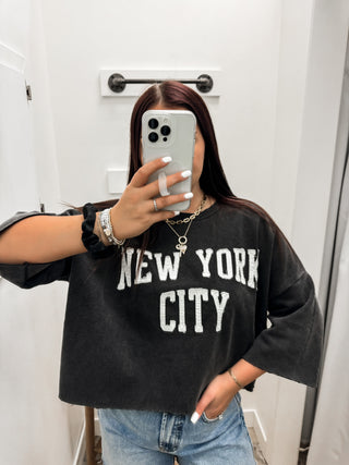 New York City Patchwork Crop Jumper / The Laundry Room