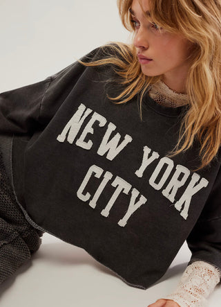 New York City Patchwork Crop Jumper / The Laundry Room