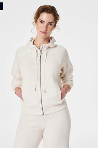 Spanx // AirEssentials Full Zip- Oatmeal Heather