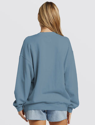 Billabong // Ride In Oversized Crew- Blue Shadow