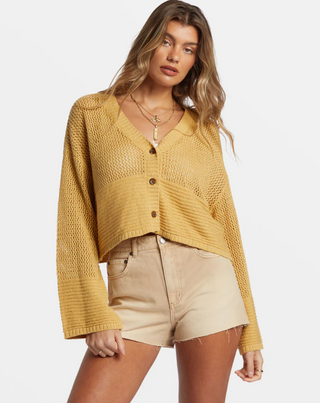 Billabong // Tavi Cardigan- Yellow