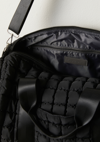 Free People- Quilted Duffel Bag- Black