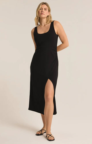 Z Supply // Melbourne Side Slit Dress - Black