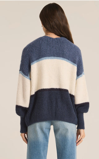 Z Supply // Jones Stripe Cardigan - True Navy