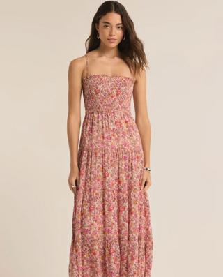 Z Supply // Balos Lima Floral Midi Dress- Cactus Flower