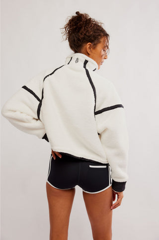 Free People // Mountain High 1/2 Zip- White Combo