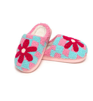 Retro Flower Kids Slippers