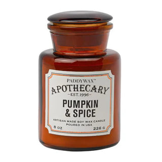 Paddywax Pumpkin & Spice 8 oz Apothecary Candle