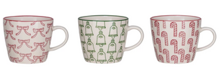 Stoneware Holiday Mugs 10 oz