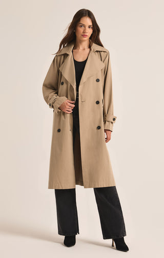 Z Supply - Dorian Trench Coat Driftwood