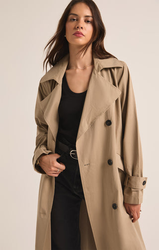 Z Supply - Dorian Trench Coat Driftwood